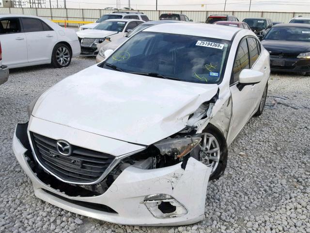 JM1BM1V79E1112970 - 2014 MAZDA 3 TOURING WHITE photo 2