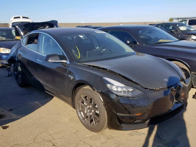 5YJ3E1EA8JF172835 - 2018 TESLA MODEL 3 BLACK photo 1