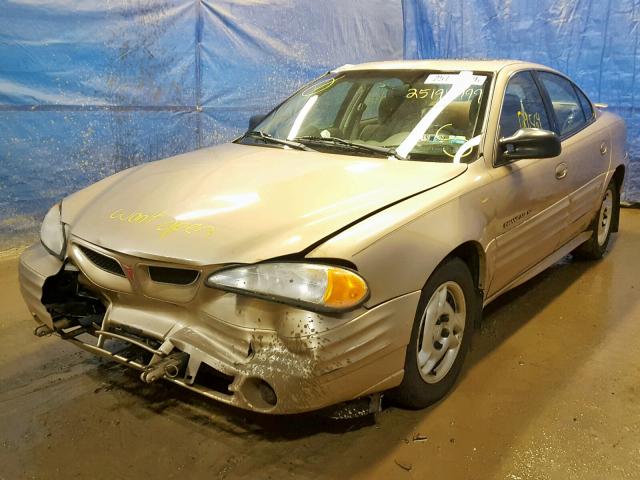 1G2NF52T41M618882 - 2001 PONTIAC GRAND AM S GOLD photo 2