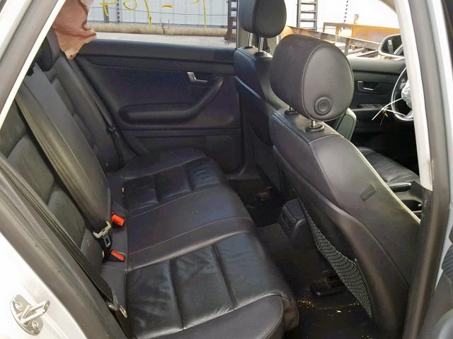 WAUAF78E05A546016 - 2005 AUDI A4 2.0T SILVER photo 6