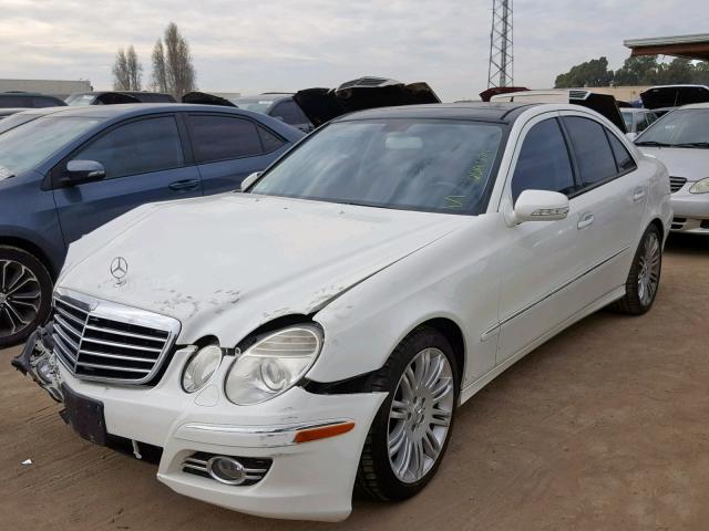 WDBUF56X97B165057 - 2007 MERCEDES-BENZ E 350 WHITE photo 2