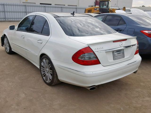 WDBUF56X97B165057 - 2007 MERCEDES-BENZ E 350 WHITE photo 3