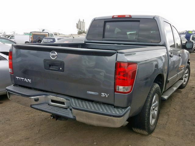 1N6BA0EK6DN310210 - 2013 NISSAN TITAN S GRAY photo 4