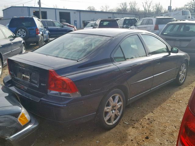 YV1RS592252445171 - 2005 VOLVO S60 2.5T BLUE photo 4