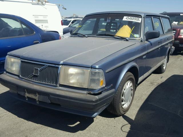 YV1AX8855G1714221 - 1986 VOLVO 245 DL BLUE photo 2