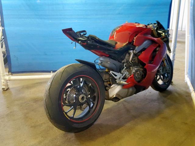 ZDMDAGNWXJB003096 - 2018 DUCATI PANIGALE V RED photo 4