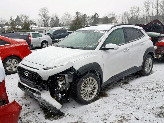 KM8K2CAAXJU154233 - 2018 HYUNDAI KONA SEL WHITE photo 2