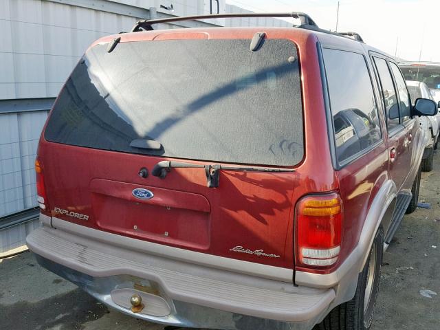 1FMDU34E2XZA76320 - 1999 FORD EXPLORER BURGUNDY photo 4