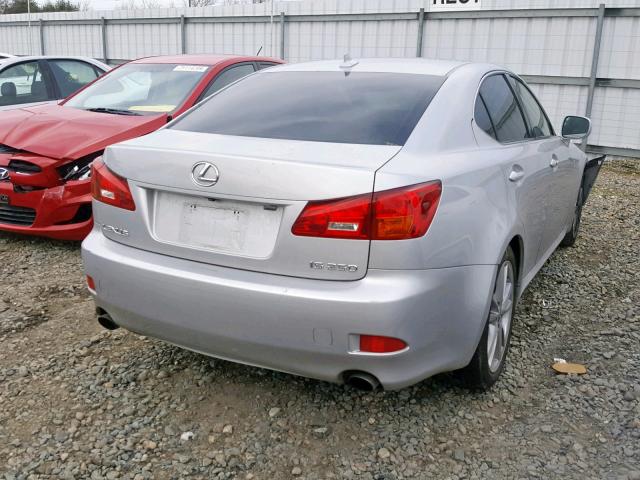 JTHBK262275048506 - 2007 LEXUS IS 250 SILVER photo 4