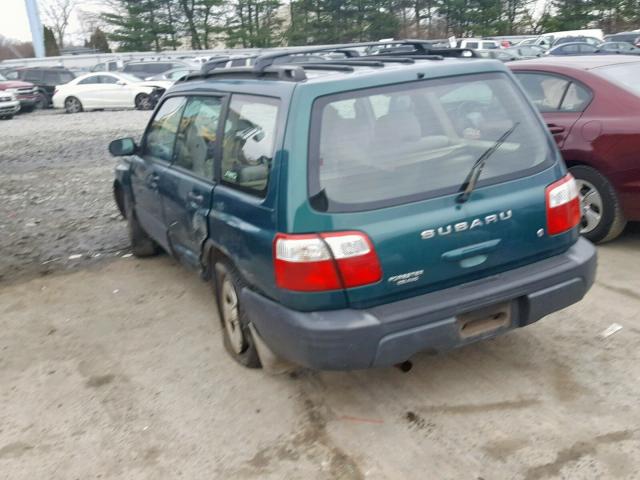 JF1SF63561H732725 - 2001 SUBARU FORESTER L GREEN photo 3