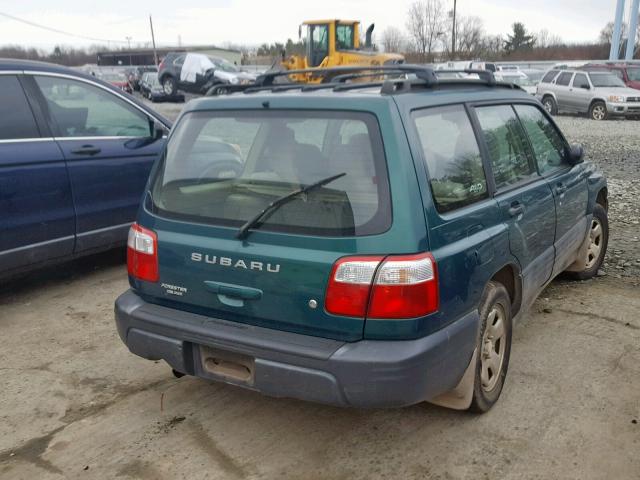 JF1SF63561H732725 - 2001 SUBARU FORESTER L GREEN photo 4