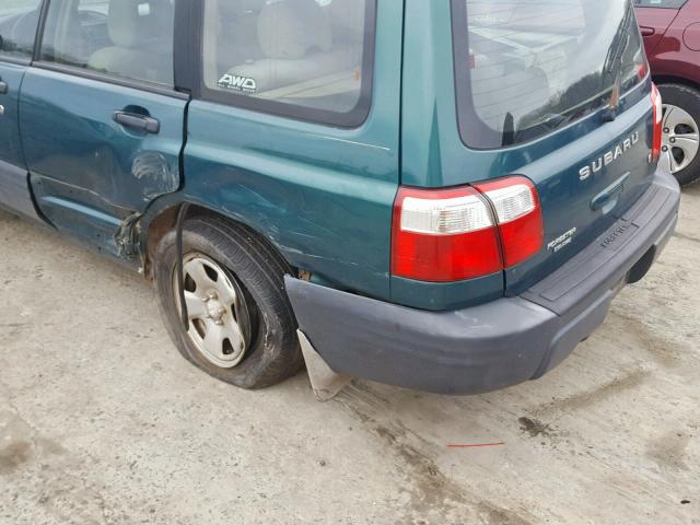 JF1SF63561H732725 - 2001 SUBARU FORESTER L GREEN photo 9