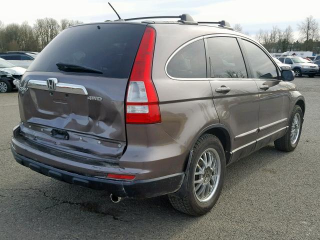 5J6RE4H77AL039891 - 2010 HONDA CR-V EXL BROWN photo 4