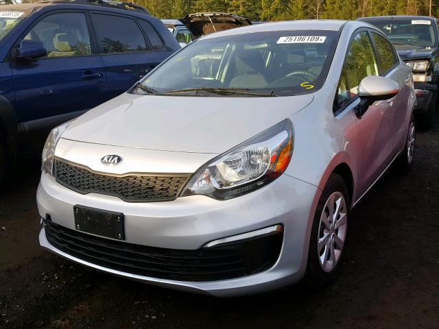 KNADM4A3XH6109531 - 2017 KIA RIO LX SILVER photo 2