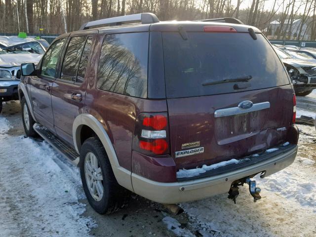 1FMEU74E26UB16581 - 2006 FORD EXPLORER E MAROON photo 3