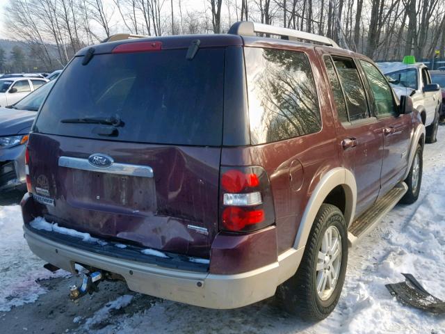 1FMEU74E26UB16581 - 2006 FORD EXPLORER E MAROON photo 4