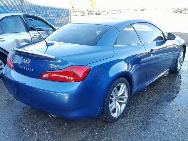 JN1CV6FE2AM352000 - 2010 INFINITI G37 BASE BLUE photo 4