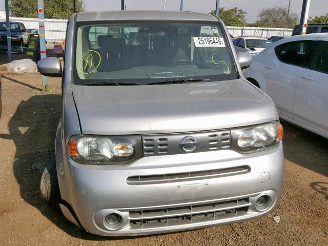 JN8AZ2KR8AT163677 - 2010 NISSAN CUBE BASE SILVER photo 9