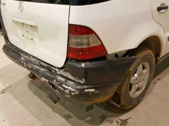 4JGAB54E7WA040270 - 1998 MERCEDES-BENZ ML 320 WHITE photo 9