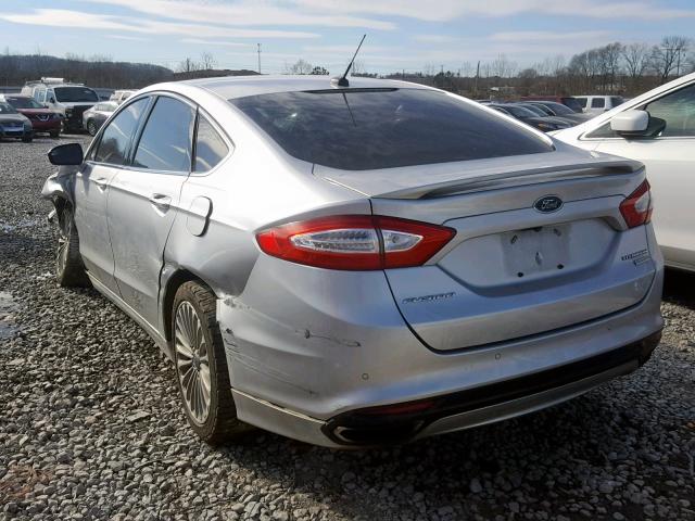 3FA6P0K94GR135046 - 2016 FORD FUSION TIT SILVER photo 3