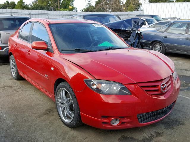 JM1BK323341174723 - 2004 MAZDA 3 S RED photo 1