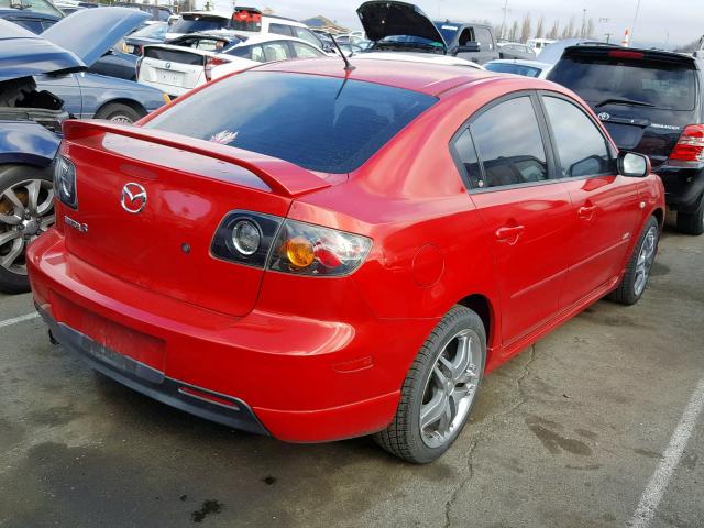 JM1BK323341174723 - 2004 MAZDA 3 S RED photo 4