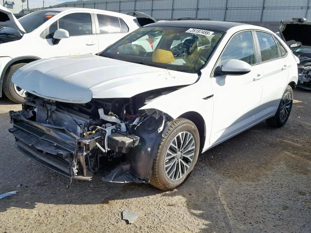 3VWE57BU1KM069647 - 2019 VOLKSWAGEN JETTA SEL WHITE photo 2