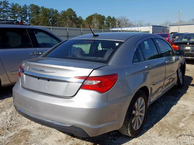 1C3CCBBB8DN639173 - 2013 CHRYSLER 200 TOURIN SILVER photo 4