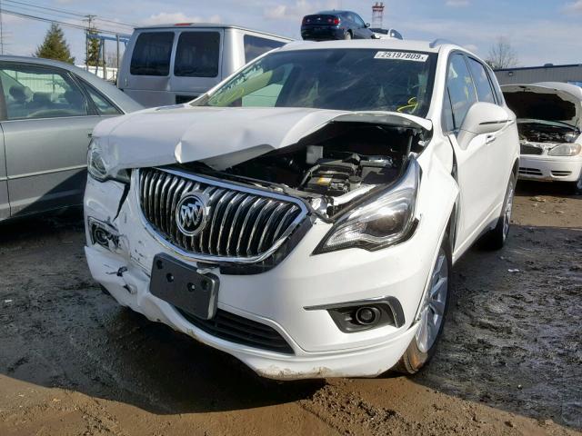 LRBFXDSA1HD221774 - 2017 BUICK ENVISION E WHITE photo 2