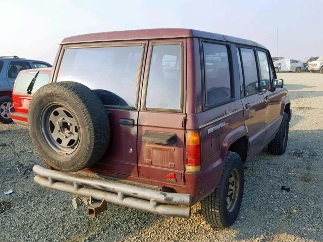 JACCH58R8K8915512 - 1989 ISUZU TROOPER II BURGUNDY photo 4