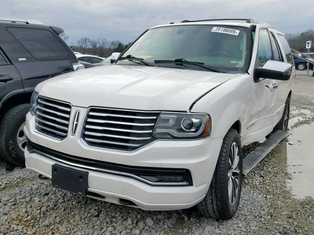 5LMJJ2JTXFEJ02190 - 2015 LINCOLN NAVIGATOR WHITE photo 2