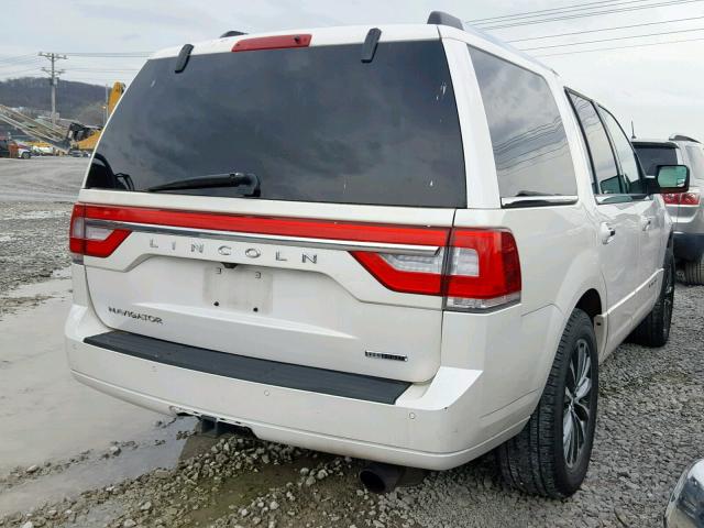 5LMJJ2JTXFEJ02190 - 2015 LINCOLN NAVIGATOR WHITE photo 4
