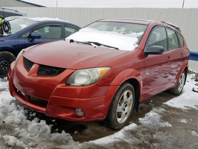 5Y2SL62884Z430088 - 2004 PONTIAC VIBE RED photo 2