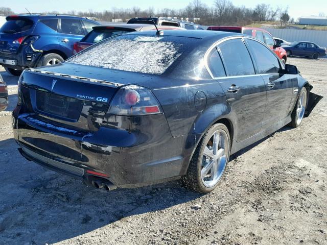 6G2EC57Y68L988389 - 2008 PONTIAC G8 GT BLACK photo 4