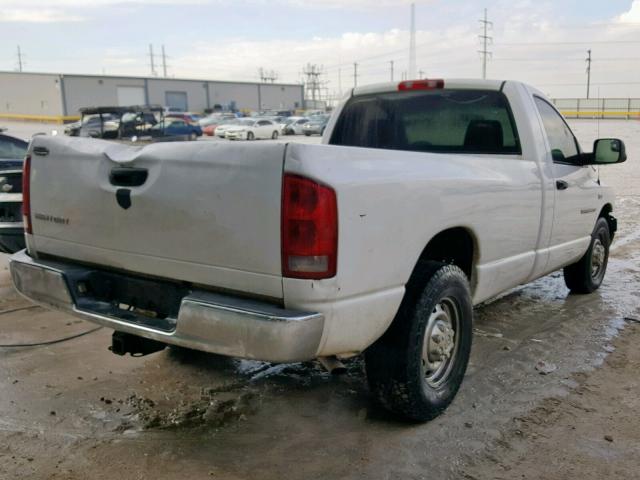 3D7KR26D76G104192 - 2006 DODGE RAM 2500 S WHITE photo 4