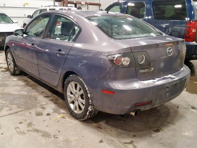 JM1BK123571601702 - 2007 MAZDA 3 S GRAY photo 3