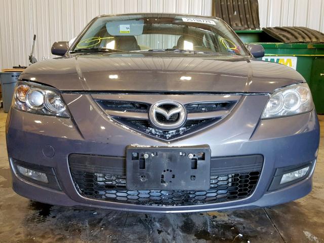 JM1BK123571601702 - 2007 MAZDA 3 S GRAY photo 9