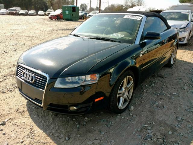 WAUAF48H57K032653 - 2007 AUDI A4 2.0T CA BLACK photo 2