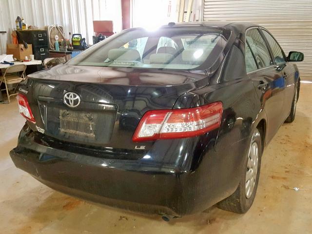 4T4BF3EK4BR217583 - 2011 TOYOTA CAMRY BASE BLACK photo 4