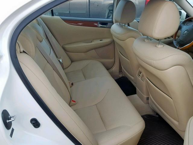 JTHBA30G565175889 - 2006 LEXUS ES 330 WHITE photo 6