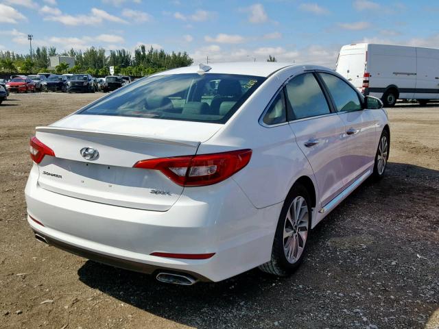 5NPE34AF0GH414464 - 2016 HYUNDAI SONATA SPO WHITE photo 4