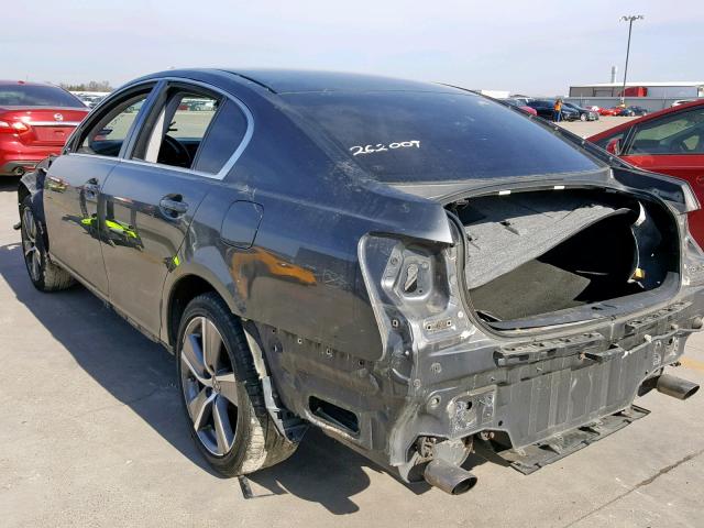 JTHCH96S260006635 - 2006 LEXUS GS GENERAT GRAY photo 3