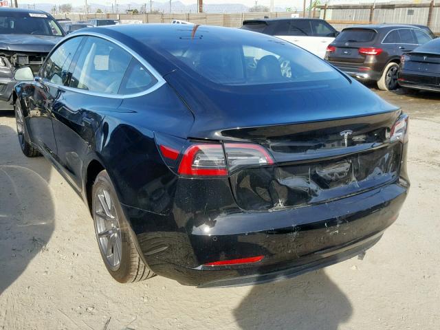 5YJ3E1EA8JF043526 - 2018 TESLA MODEL 3 BLACK photo 3