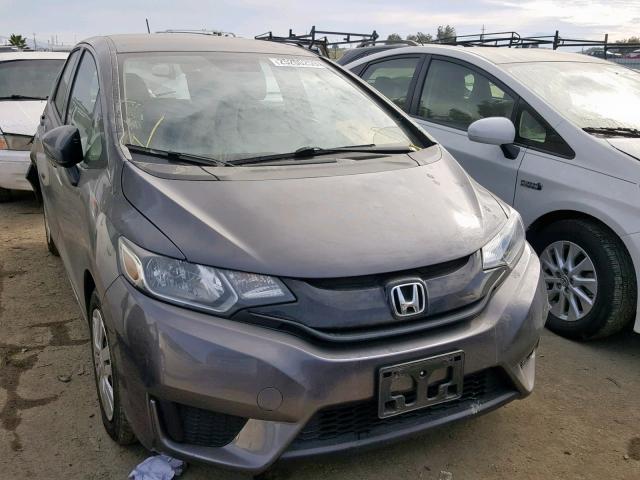 3HGGK5H53FM772652 - 2015 HONDA FIT LX GRAY photo 1