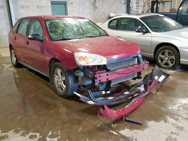 1G1ZT64865F147695 - 2005 CHEVROLET MALIBU MAX მუქწითელი ფოტო 1