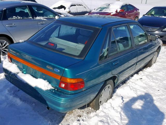 1FASP14J2SW147407 - 1995 FORD ESCORT LX GREEN photo 4