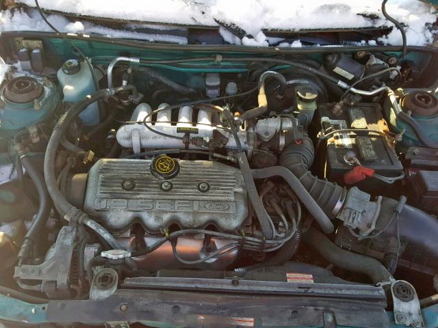 1FASP14J2SW147407 - 1995 FORD ESCORT LX GREEN photo 7