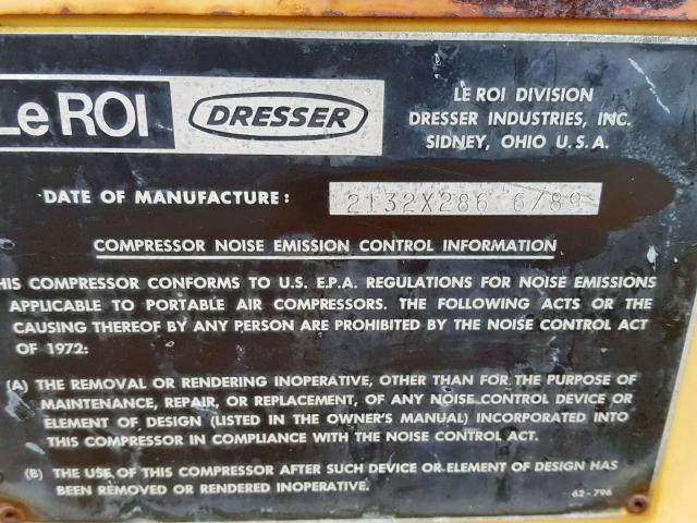 B1LL0FSALE2520080 - 2000 UTILITY UTILITY YELLOW photo 10