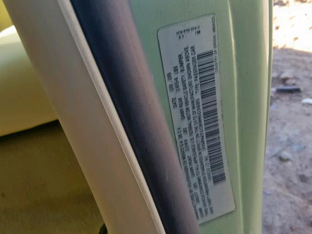 3VWRW31C89M503685 - 2009 VOLKSWAGEN NEW BEETLE Grün Foto 10