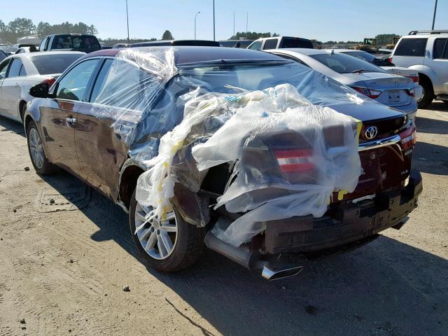 4T1BK1EB4DU054463 - 2013 TOYOTA AVALON BAS BURGUNDY photo 3